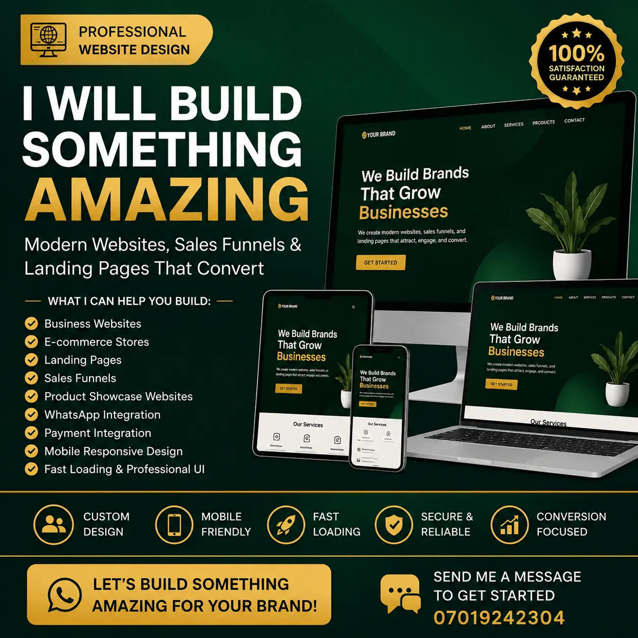 Website Design Promo — Marketing Creative by Asmaam Digitals