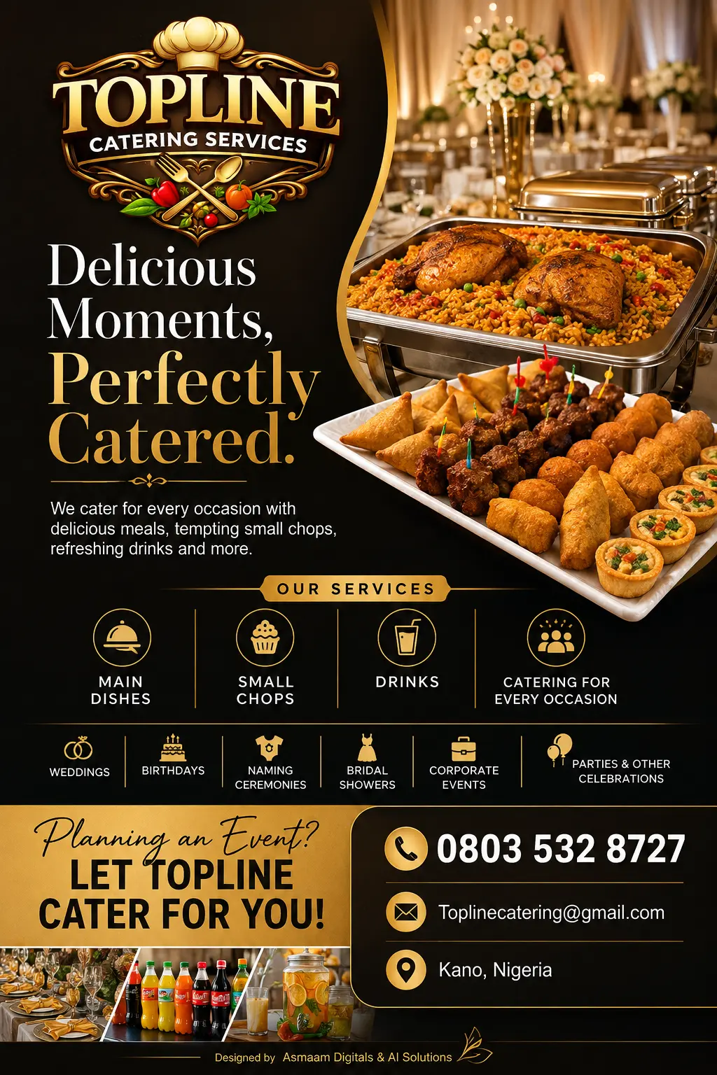 Topline Catering Services — Service Flyer by Asmaam Digitals