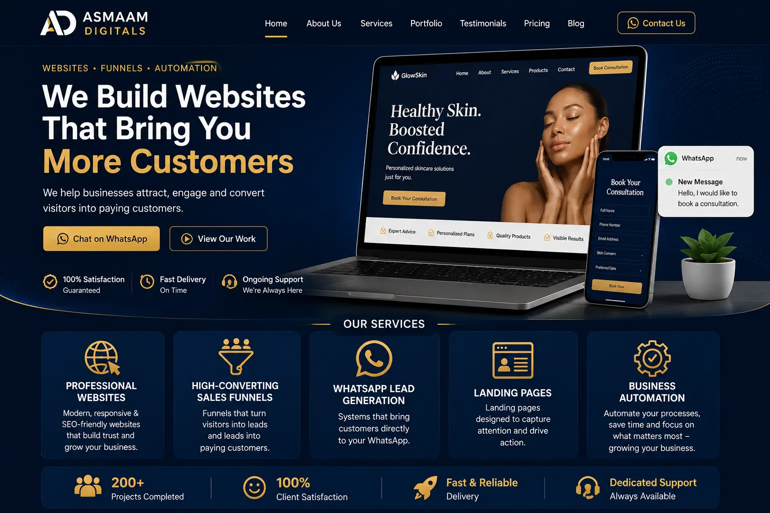 Asmaam Digitals Web Mockup — Web UI Mockup by Asmaam Digitals
